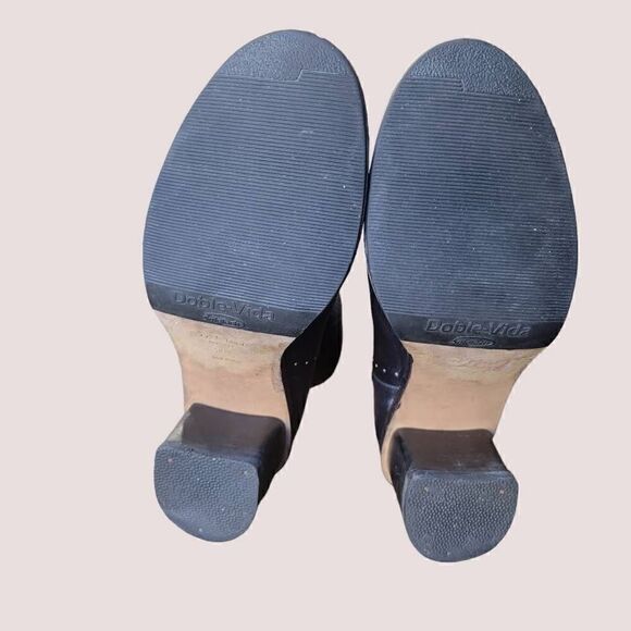 Rag & Bone Willow Stud Black Leather Chelsea Boots SZ 39.5 (9.5) Bootie - Picture 6 of 10